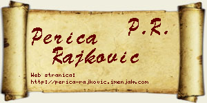 Perica Rajković vizit kartica
